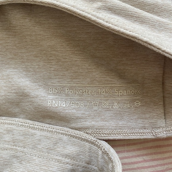 Outdoor voices cropped cream slash back tank - Picture 4 of 4